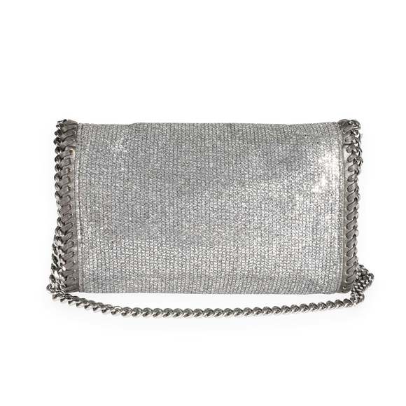 Stella McCartney Silver Metallic Falabella Crossbody Bag - Picture 3 of 7